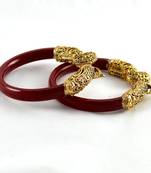 Amazing Stretchable Bangles 21Cut Colour Red