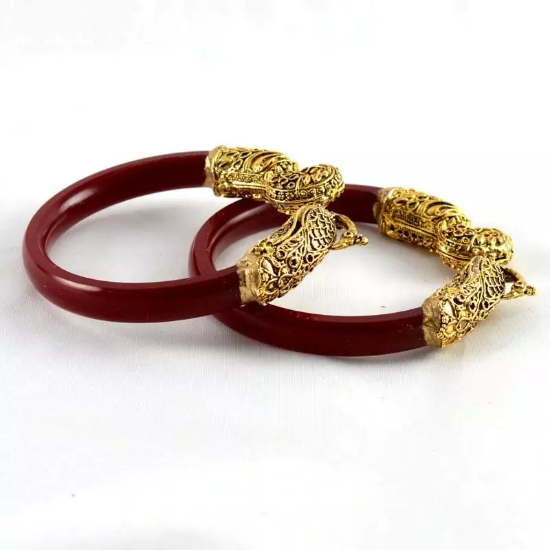 Amazing Stretchable Bangles 21Cut Colour Red
