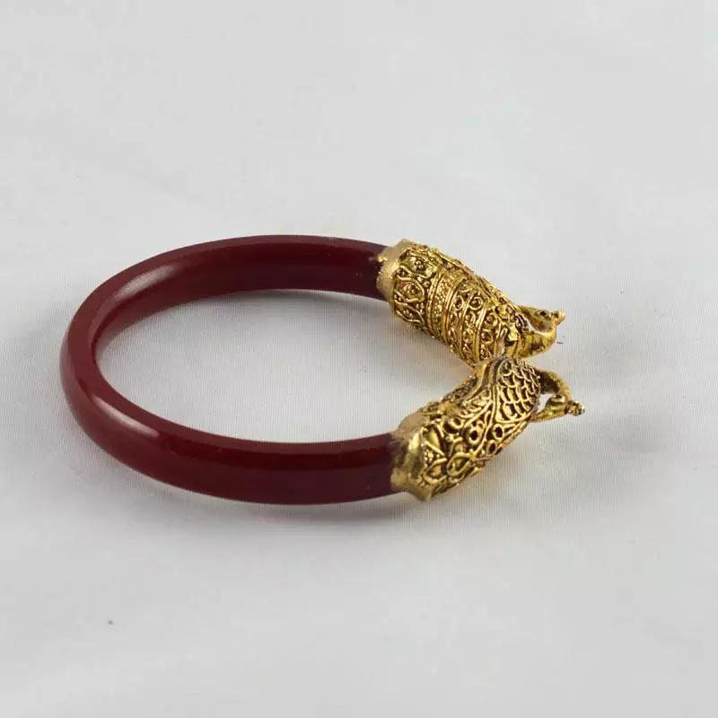Designer Stretchable Bangles 21Cut Kara Colour Red