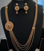 Georgeous Gold Plated Step By Step Necklace Set