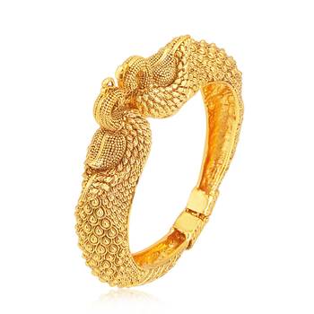 Fine Peacock Gold Plated Kada For Women 1