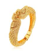 Fine Peacock Gold Plated Kada For Women