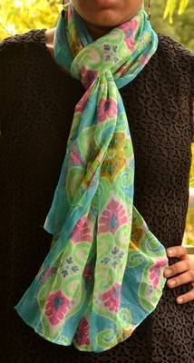 Designer quirky trendy printed multicolour scarf 1