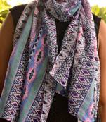 Designer quirky trendy printed multicolour scarf