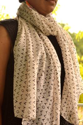 Designer quirky trendy printed multicolour scarf 1