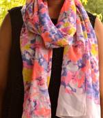 Designer quirky trendy printed multicolour scarf