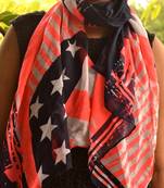 Designer quirky trendy printed multicolour scarf