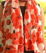 Designer quirky trendy printed multicolour scarf