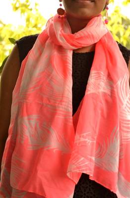 Designer quirky trendy printed multicolour scarf 1