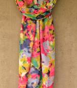 Designer quirky trendy printed multicolour scarf