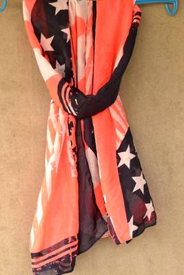 Designer quirky trendy printed multicolour scarf 1