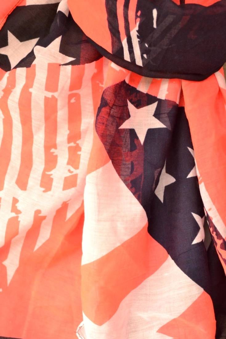 Designer quirky trendy printed multicolour scarf