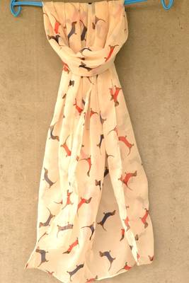 Designer quirky trendy printed multicolour scarf 1
