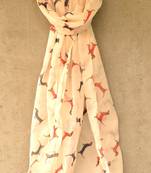 Designer quirky trendy printed multicolour scarf