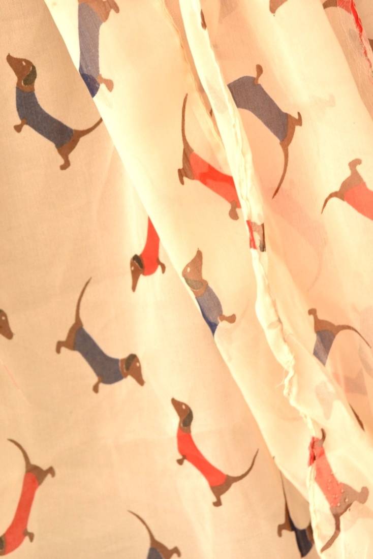 Designer quirky trendy printed multicolour scarf