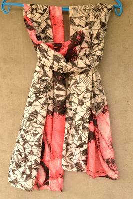Designer quirky trendy printed multicolour scarf 1