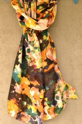 Designer quirky trendy printed multicolour scarf 1