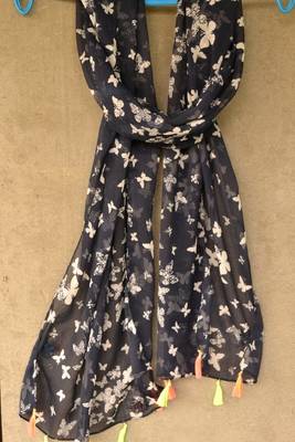 Designer quirky trendy printed multicolour scarf 1