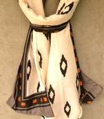 Designer quirky trendy printed multicolour scarf