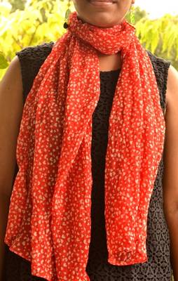Designer quirky trendy printed multicolour scarf 1