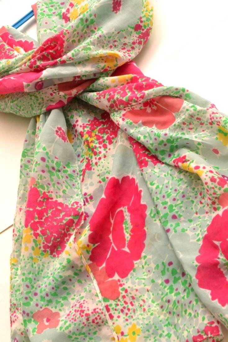 Designer quirky trendy printed multicolour scarf