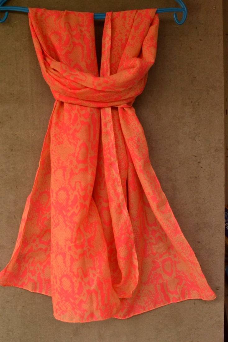 Designer quirky trendy printed multicolour scarf
