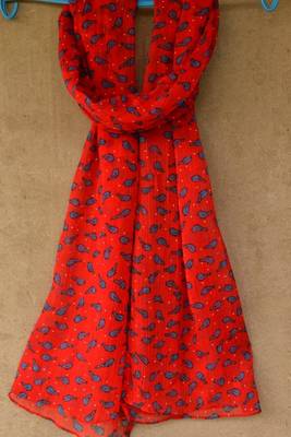 Designer quirky trendy printed multicolour scarf 1