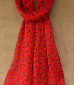 Designer quirky trendy printed multicolour scarf