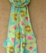 Designer quirky trendy printed multicolour scarf