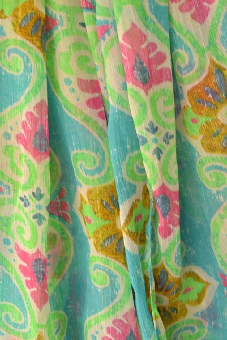 Designer quirky trendy printed multicolour scarf