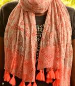 Designer quirky trendy printed multicolour scarf