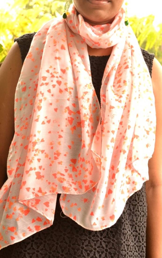 Designer quirky trendy printed multicolour scarf