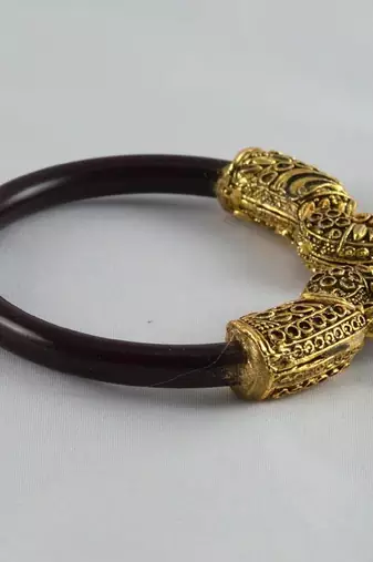 Preety Stretchable Bangles Kara  Colour Maroon