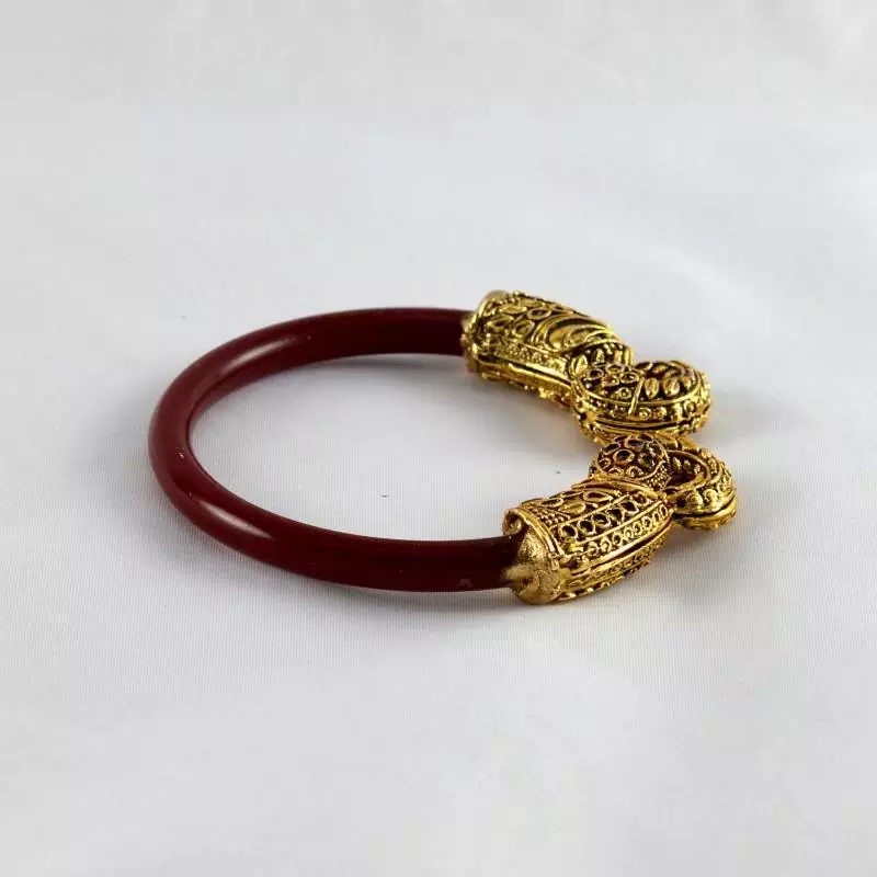 Amazing Stretchable Bangles Kara Colour Red