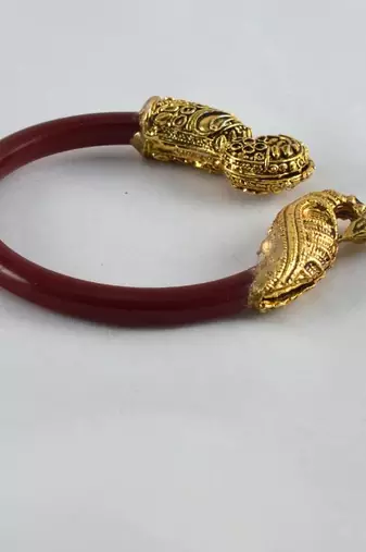 Radiant Stretchable Bangles Kara Colour Red
