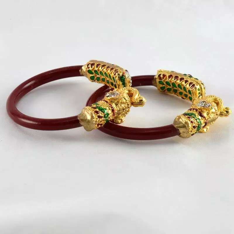 Multicolour Stretchable Bangles Colour Red