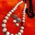 TRIBAL DESIGER GERMAN SILVER BIG BEADS NECKLACE SET