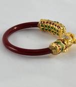 Colourfull Stretchable Bangles Kara Colour Red