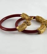 Alluring Stretchable Bngles Colour Red