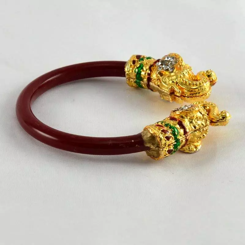 Impressive Stretchable Bangles Kara Colour Red