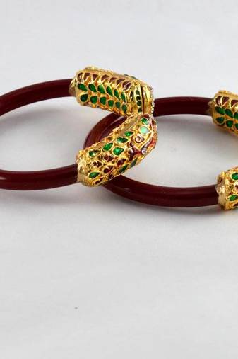Striking Stretchable Bangles  Colour Red