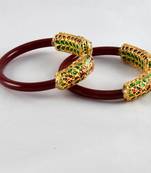 Striking Stretchable Bangles  Colour Red