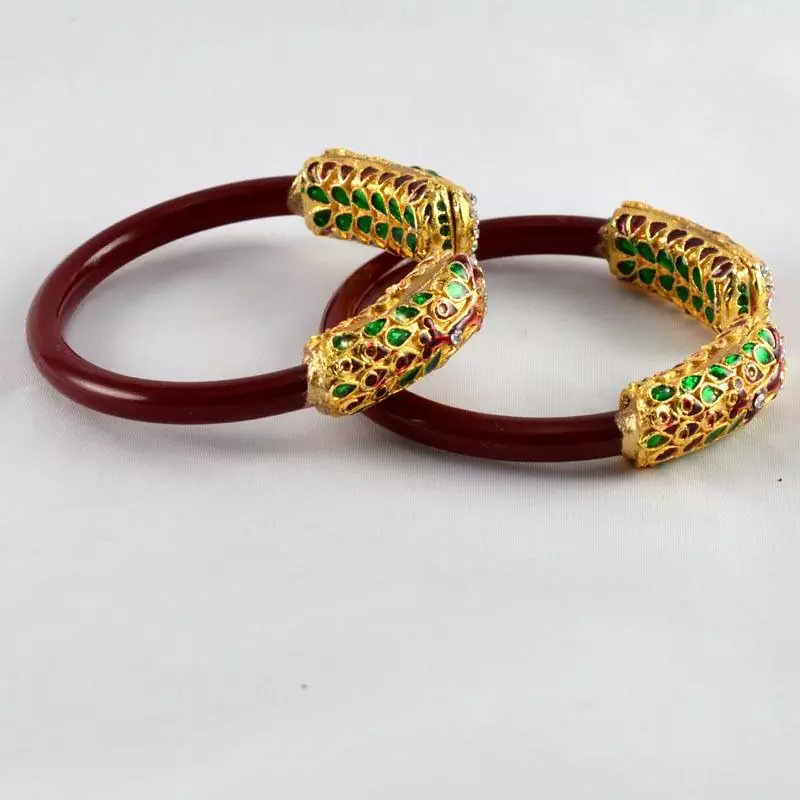 Striking Stretchable Bangles  Colour Red