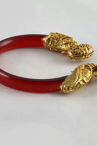 Amazing Stretchable Bangles 21Cut Kara Trans Red
