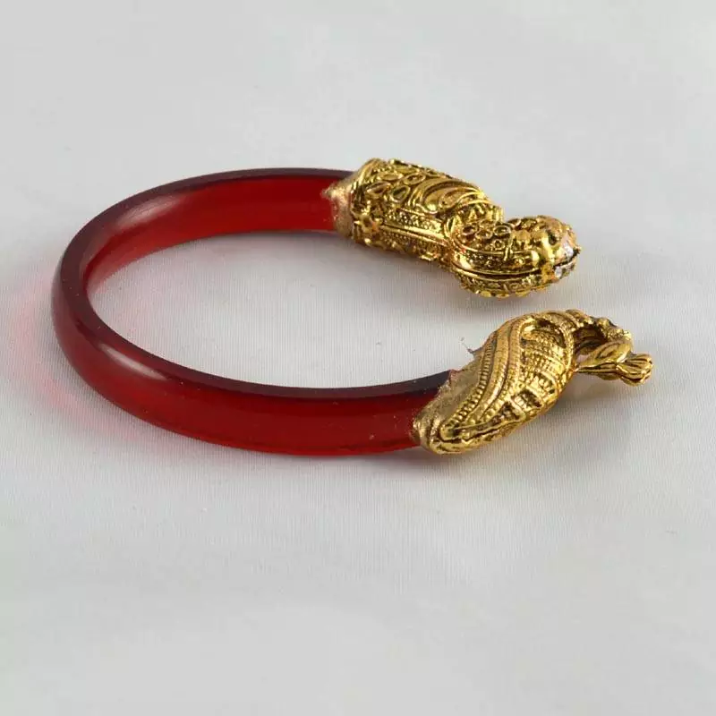 Amazing Stretchable Bangles 21Cut Kara Trans Red
