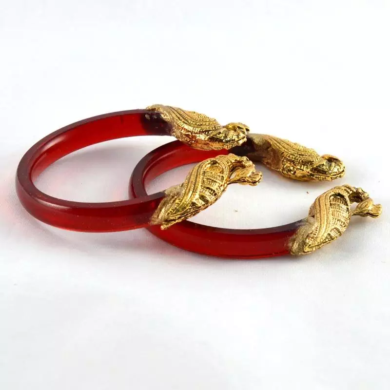 ElegantStretchable Bangles 21Cut Trans Red