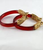 Fabulous Stretchable Bangles 21Cut Trans Red