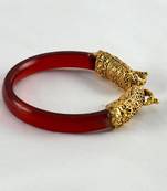Dazzling Stretchable Bangles 21Cut Kara Trans Red