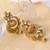 Kundan Studded Antique Gold Finish Chand Bali jhumka