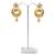 Kundan Studded Antique Gold Finish Chand Bali jhumka